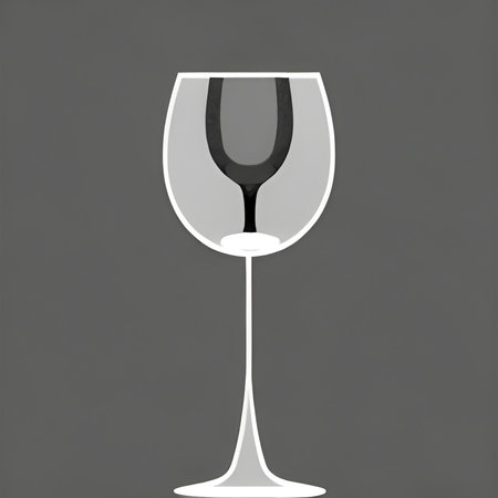 Illustrated image of a glass of wine. High quality illustrationの写真素材