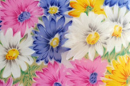 plastic flower backgroundの写真素材