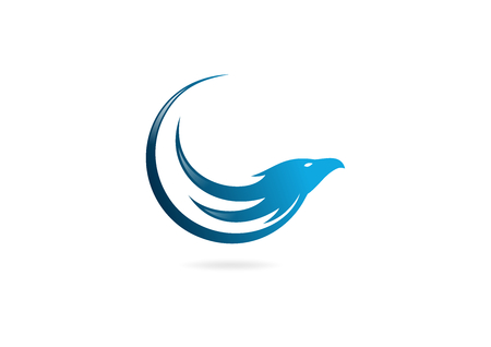 eagle business vector logo designのイラスト素材