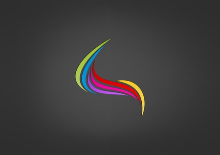 swirl colourful business logoのイラスト素材