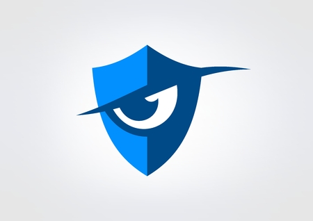 shield view logo protection vector  iconのイラスト素材