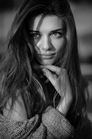 Beautiful girl  summer with make-up.の写真素材