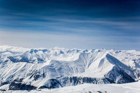 Winter landscape in the Matterhornの写真素材