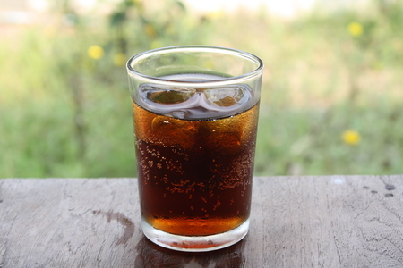 Summer drinks Sweet and cold taste on table blurred backgroundの写真素材
