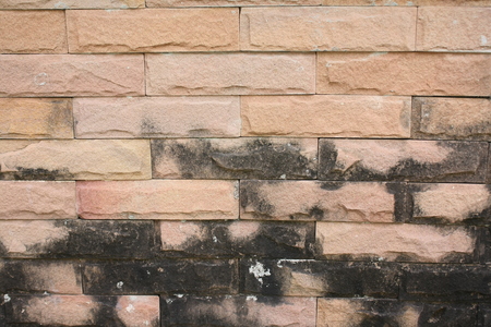 vintage brick sand stone backgroundの写真素材