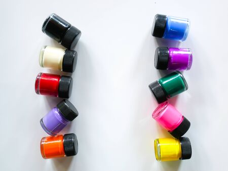 Poster Color bottle on white backgroundの写真素材