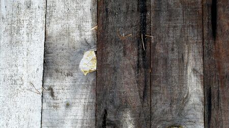 old wooden wall background, plywood textureの写真素材