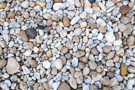 white pebble beach stone backgroundの写真素材