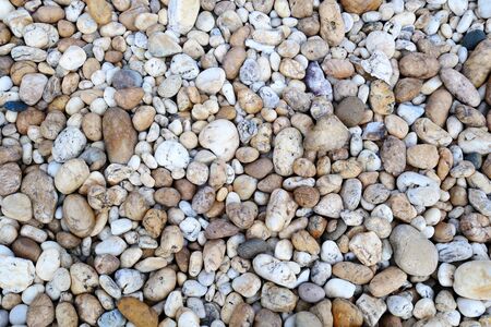 white pebble beach stone backgroundの写真素材