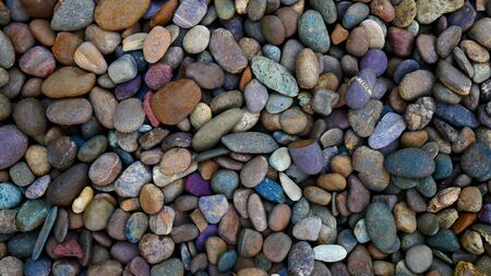 pebble beach stone for backgroundの写真素材