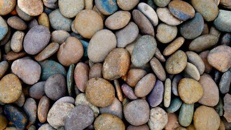 pebble beach stone for backgroundの写真素材