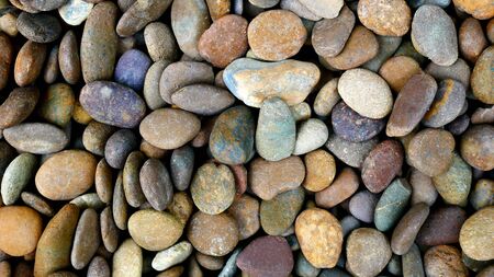 pebble beach stone for backgroundの写真素材