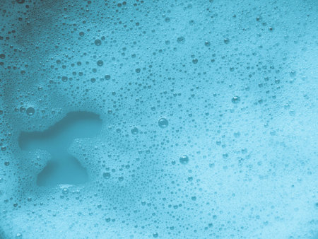 Foam and soap bubble background