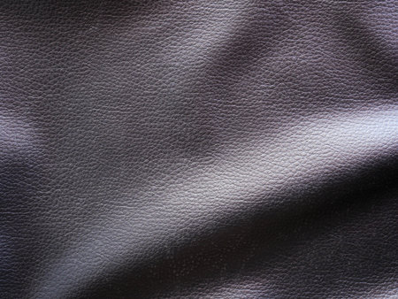 Black leather texture and backgroundの写真素材