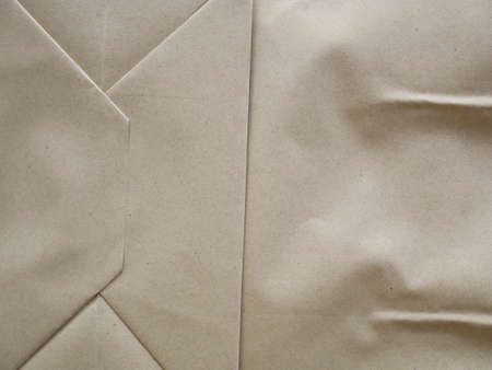 crumpled brown paper cardboard textureの写真素材