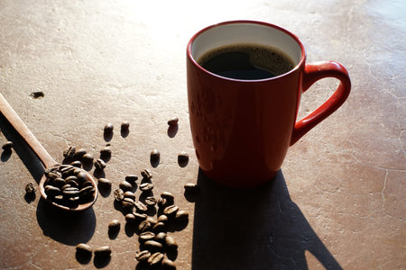 coffee beans backgroundの写真素材