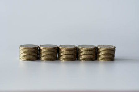 coins on the table