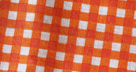colorful plaid fabric or tableclothの写真素材