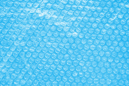 Blue plastic texture or background for design with copy space for text or image.の写真素材