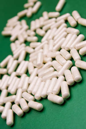 Close up of capsules with shallow depth of fieldの写真素材