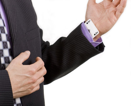 Business sayings, ace up his sleeve
