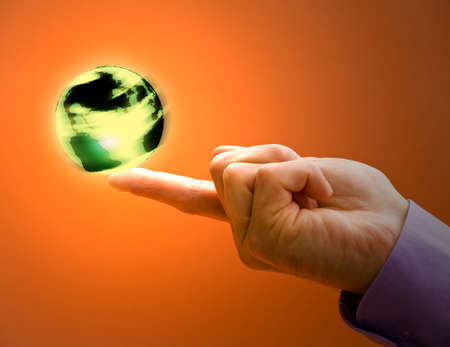Business concepts world at your fingertipsの写真素材