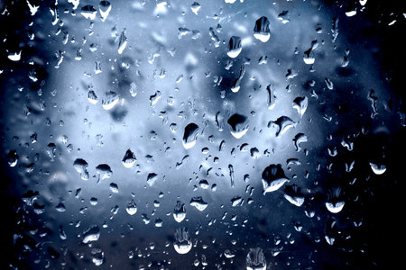 Abstract raindrops on a window