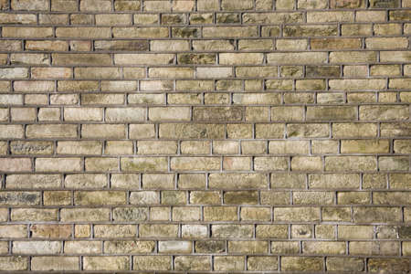 An ordinary brick wall for background textureの写真素材