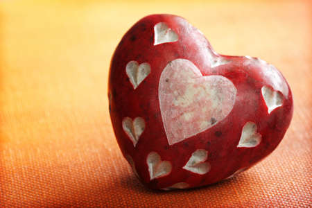 Heart shape stone concept for loveの写真素材