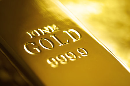 Gold bullion bar or ingot
