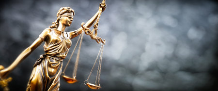 Legal law concept statue of Lady Justice with scales of justice