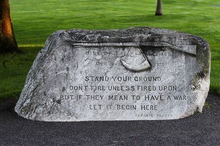 Line of the Minuteman at Battle Green.のeditorial素材