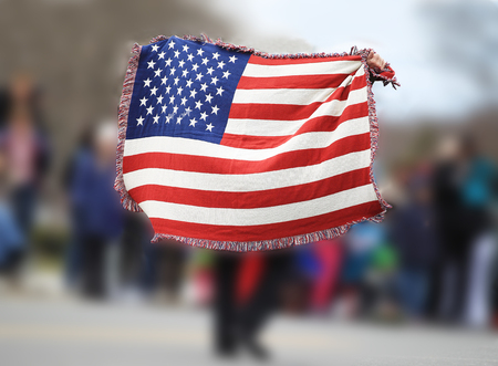 Parading celebrate the US holiday.の写真素材