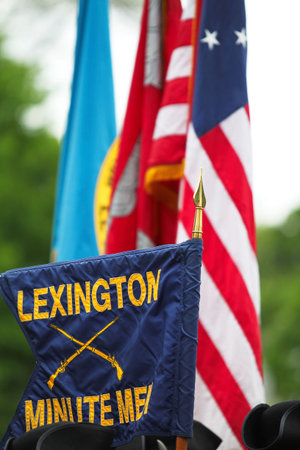 Minutemen Flag at National Holiday