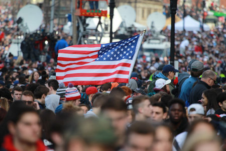 New England Patriots 53th Super Bowl Championship Parade in Boston on Feb. 5, 2019のeditorial素材