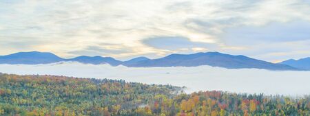 Autumn Morning in New England Mountainの写真素材
