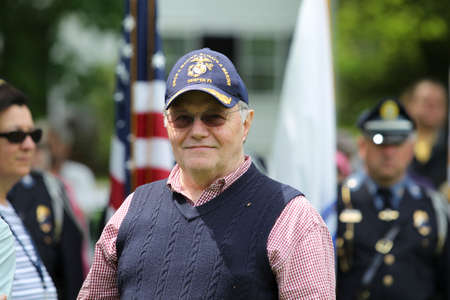 Veterans at Memorial Day Ceremony Held in Lexington, MA on Tuesday, Sunday, May 24, 2015.のeditorial素材