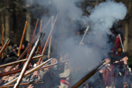 Memorial Day Celebration - Parker Revenge Battle Demonstration held in Lexington, MA on Sunday,...