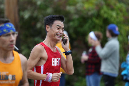 The 2021 Boston Marathon was the 125th running of the annual marathon race held in Boston, Massachusetts on October 11, 2021.のeditorial素材