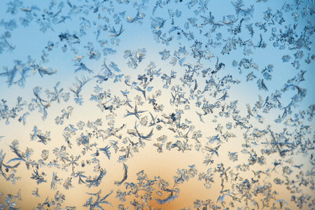 Snowflakes Falling -Holiday winter for Merry Christmas and Happy New Year, New England, USA