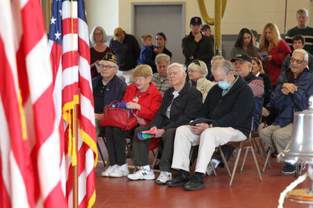 Veterans Day Celebration Held in Arlington, MA, US on Friday, November 11, 2022のeditorial素材
