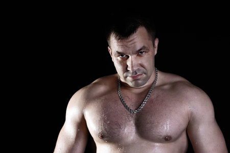 Athletic manの写真素材