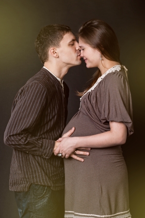 Couple expecting a babyの写真素材