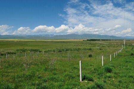 China Xinjiang beautiful grassland sceneryの写真素材