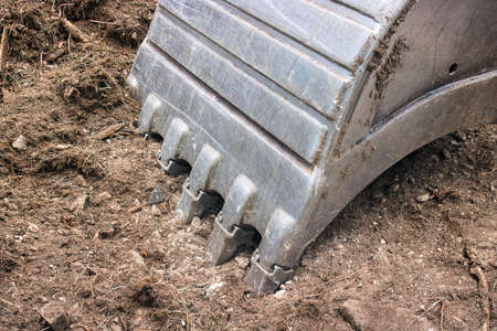 working excavator, heavy construction equipmentの写真素材