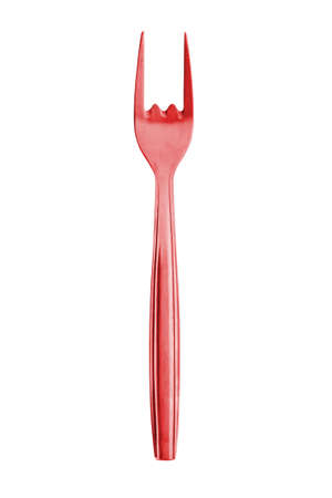 red evil fork, a typical object of food but it is evokes the horns of the devilの写真素材