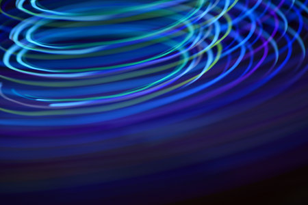 Cold wave abstract light