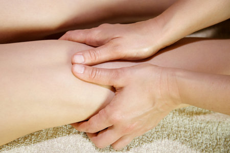 Anti cellulite massage for young woman in a luxury spa