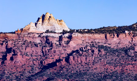 Intriguing rock formations and sandstone shapes of Grand Staircase-Escalente National Monument in southern Utah, United Statesの写真素材