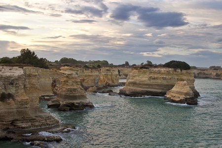 Torre Sant'Andrea cliffの写真素材